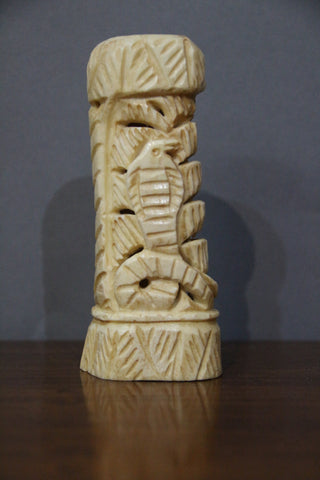 camel bone carved cobra sculpture-camel bone carving-D.LUFFY