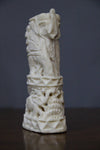 Camel bone carved elephant sculpture-camel bone carving-D.LUFFY