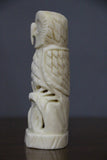 Camel bone carved owl sculpture-camel bone carving-D.LUFFY