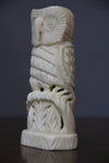 Camel bone carved owl sculpture-camel bone carving-D.LUFFY