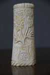 Camel bone carved Flower sculpture-camel bone carving-D.LUFFY