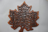 wooden leaf shaped ayat ul kursi house decoration-wooden carved house decoration-D.LUFFY