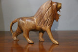 Wooden carved Lion sculpture-wooden carved animal-D.LUFFY