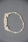 Camel bone carved handmade bracelet with 2 flowers-camel bone carved jewelry-D.LUFFY