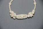 Camel bone carved handmade bracelet with 2 flowers-camel bone carved jewelry-D.LUFFY