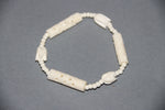 camel bone hand made carving bracelet with 3 flowers-camel bone carved jewelry-D.LUFFY