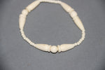 camel bone handmade carving bracelet with 3 spheres-camel bone carved jewelry-D.LUFFY