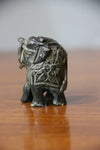 camel bone carved black elephant sculpture small 5 cm-camel bone carving-D.LUFFY