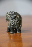 camel bone carved black elephant sculpture small 5 cm-camel bone carving-D.LUFFY