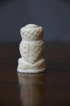 camel bone carved small owl sculpture 5 cm-camel bone carving-D.LUFFY