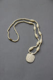 camel bone handmade carving necklace with leaf design-camel bone carved jewelry-D.LUFFY