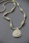 camel bone handmade carving necklace with flower design-camel bone carved jewelry-D.LUFFY