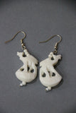 Camel bone caving camel shaped earrings-camel bone carved jewelry-D.LUFFY