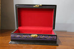 Wooden handmade purple jewelry box-wooden carved house decoration-D.LUFFY